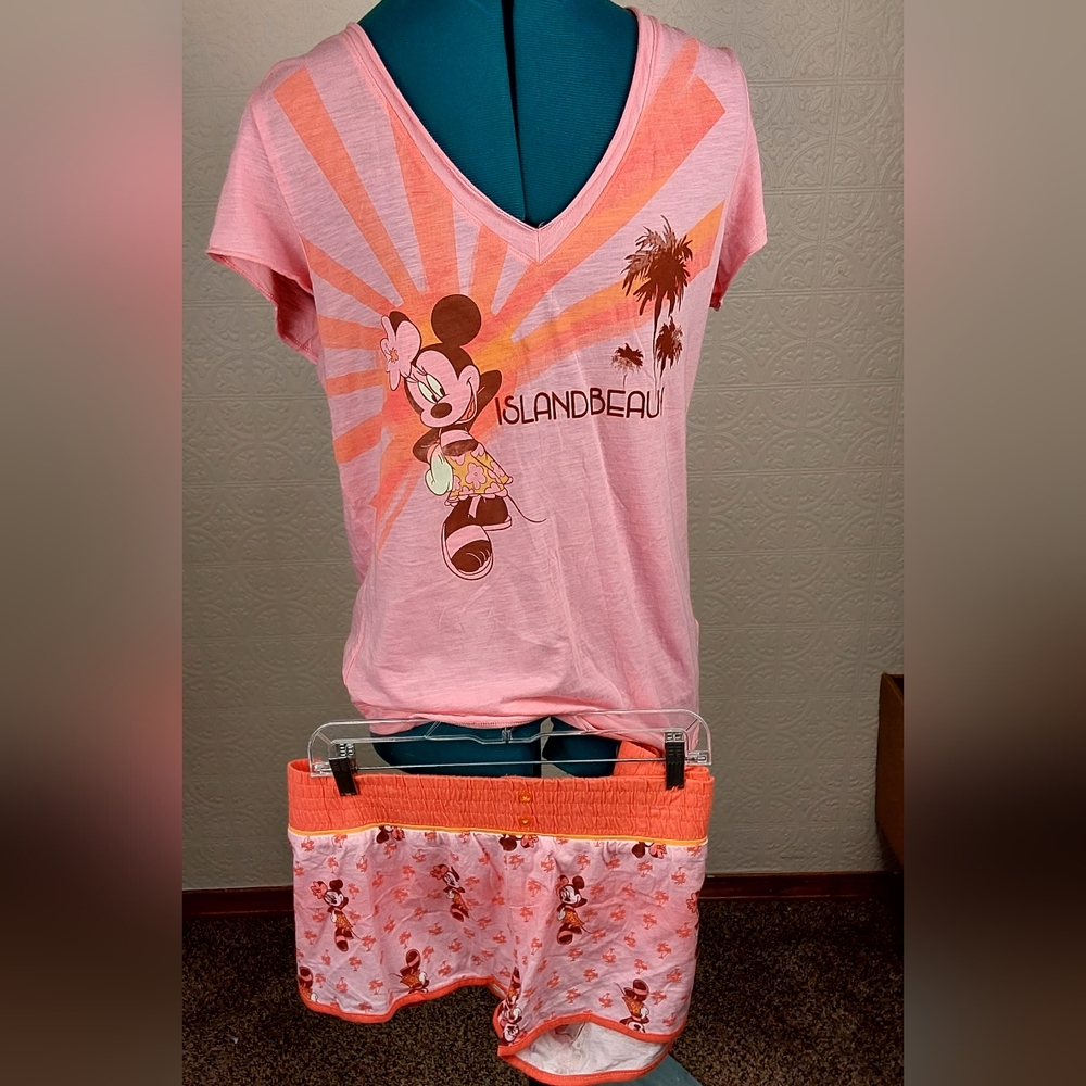 1 Disney- Mini Mouse 2pc pajamas short set